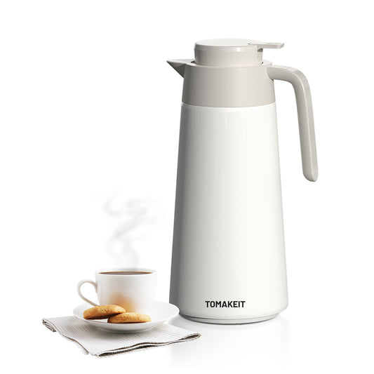 1.7L Thermal Coffee Carafe Vacuum Flask with Glass Liner