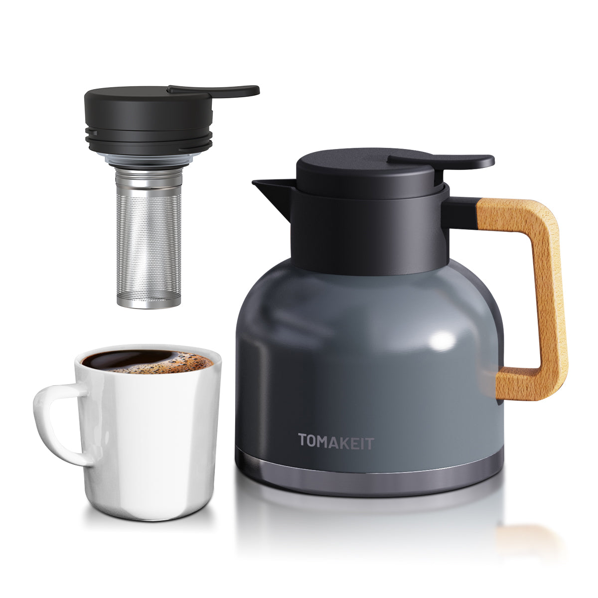 1.8L Stainless Steel Thermal Coffee Carafe