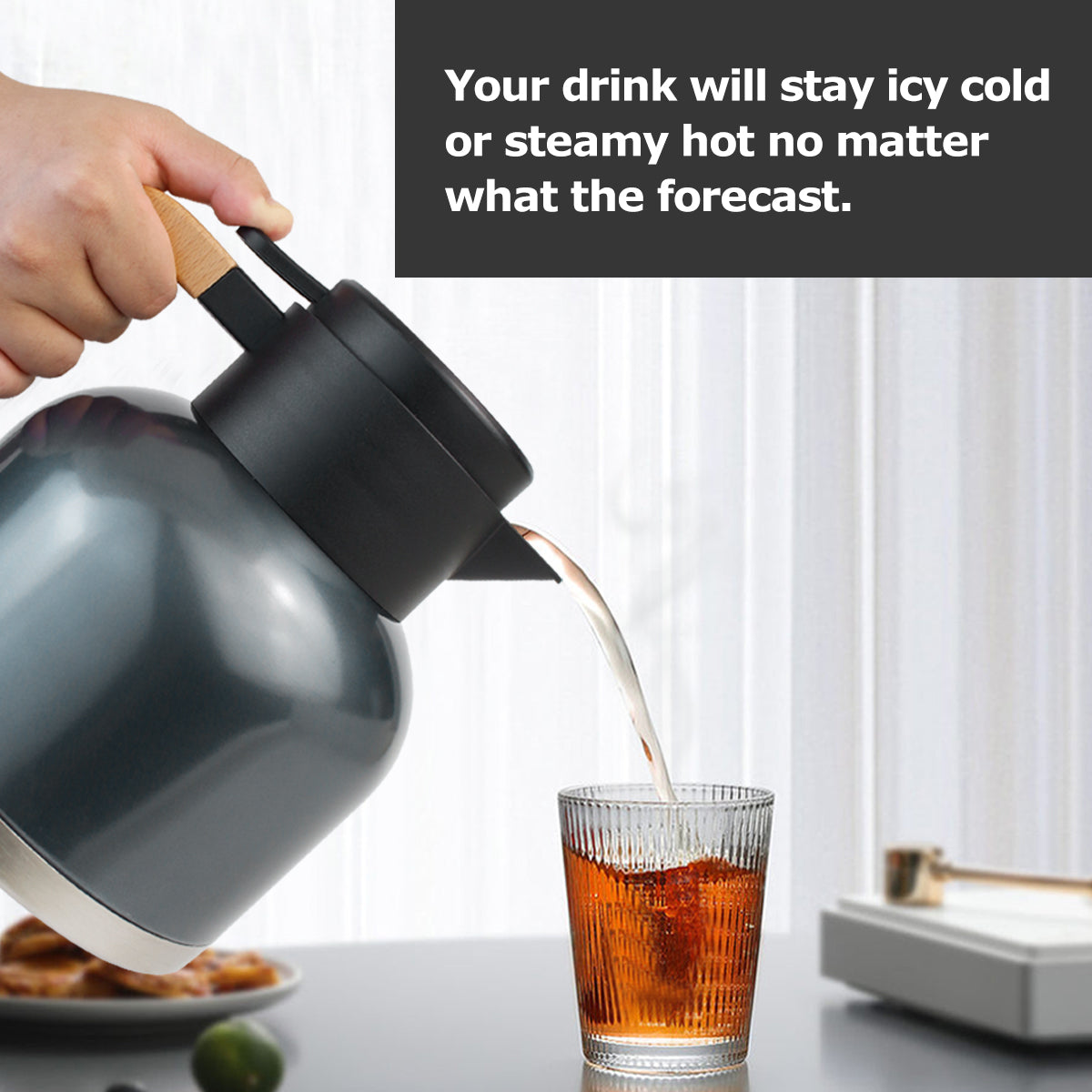 1.8L Stainless Steel Thermal Coffee Carafe