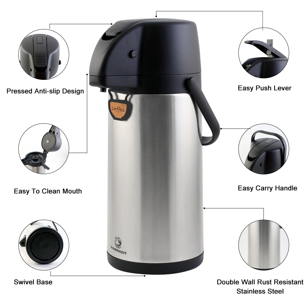 3L Airpot Coffee Carafe Thermal My Store